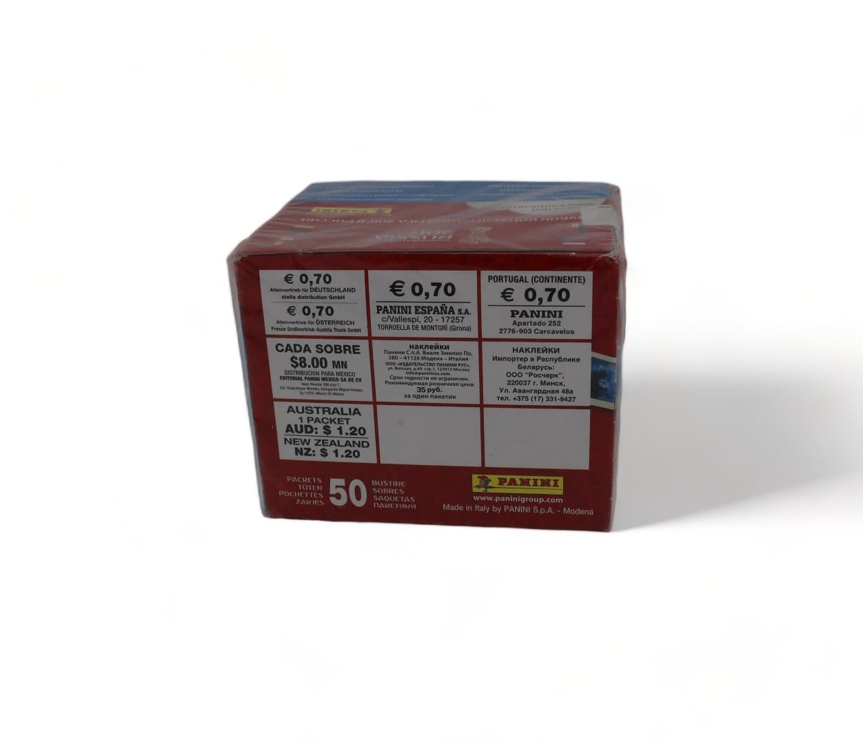 2017 Confederations Cup Russia Album Stickers Wax Sealed Box - PANINI - Image 3