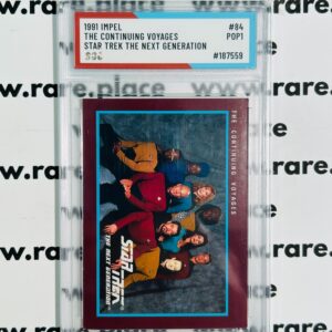 1991 Impel The Continuing Voyages Star Trek The Next Generation #84 SOC POP1