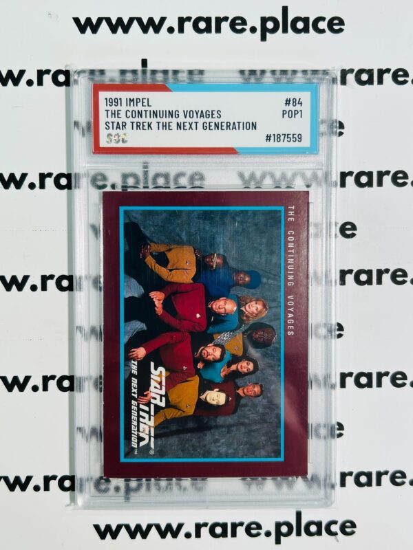 1991 Impel The Continuing Voyages Star Trek The Next Generation #84 SOC POP1