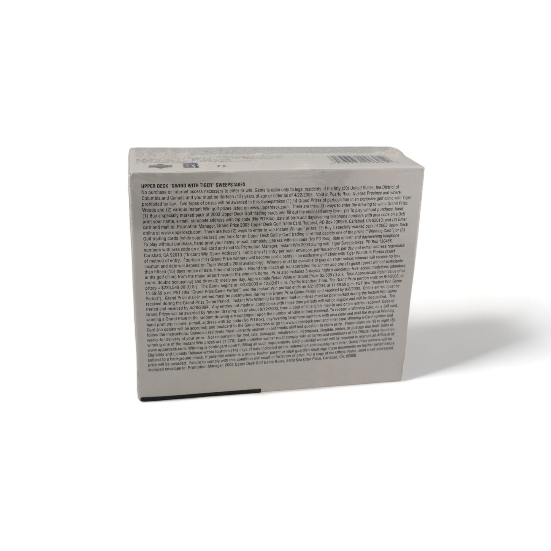 2003 Golf Cards UPPER DECK Wax Sealed Box - Image 2