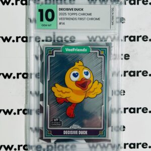 2025 Topps Chrome Decisive Duck Veefriends First Chrome #14 GEM MT 10