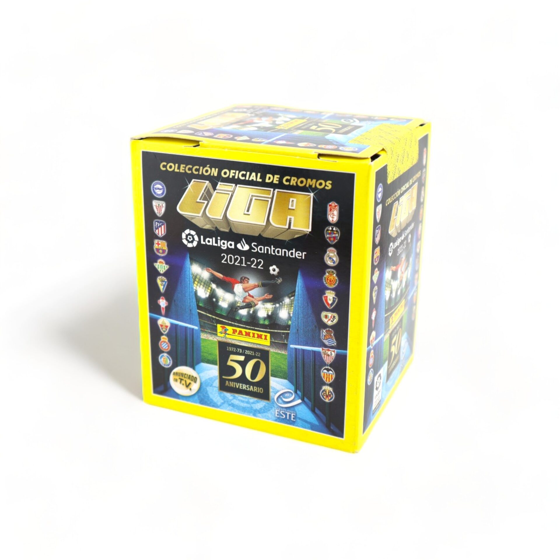 2021 La Liga Santander Coleção Oficial de Cromos 50 Aniversario Wax Sealed Box PANINI - Image 4