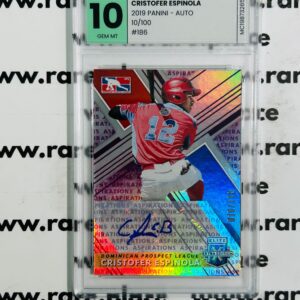 2019 Panini - Auto Cristofer Espinola Elite Extra Edition Baseball #186 GEM MT 10