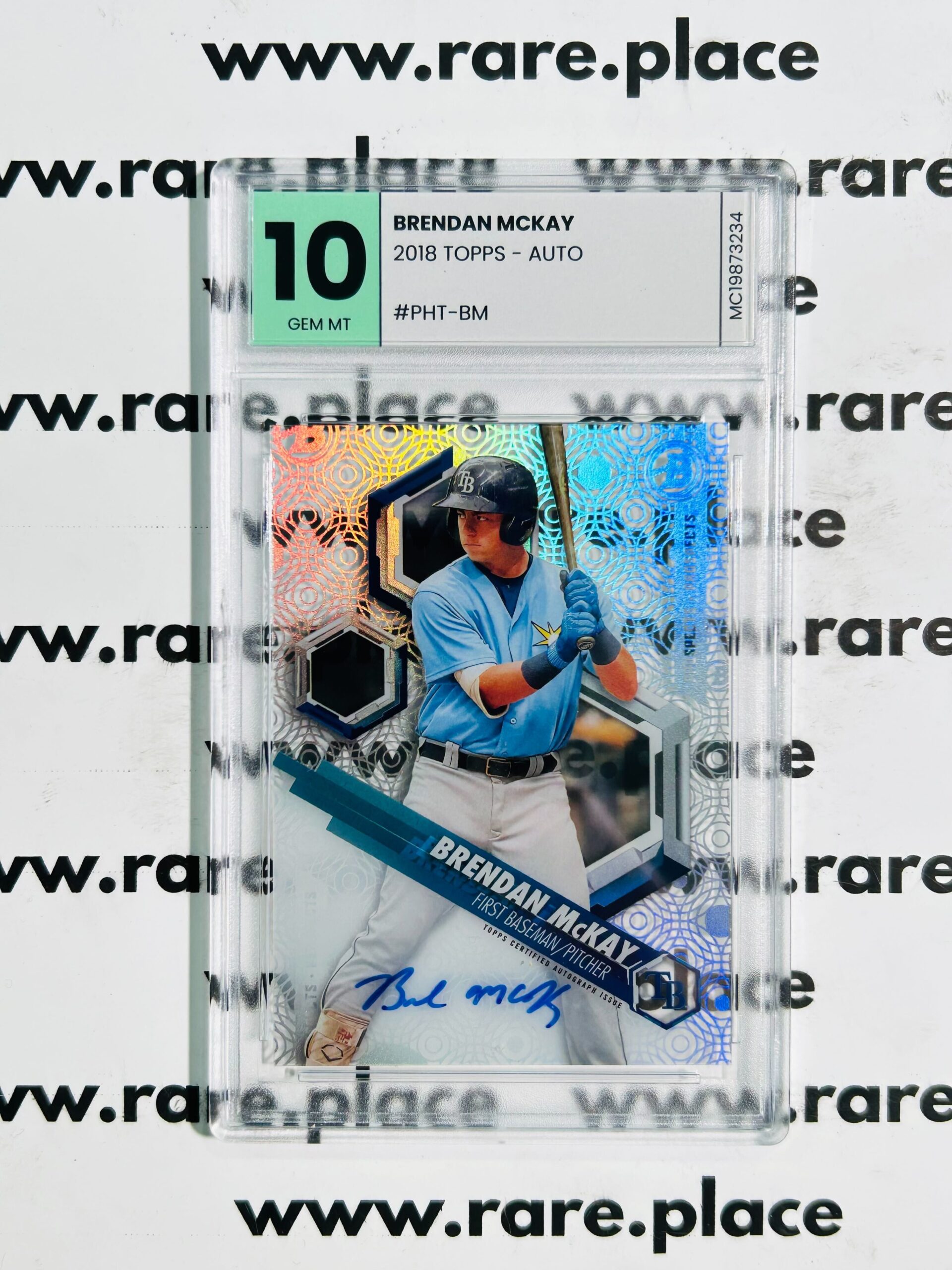 2018 Topps - Auto Brendan McKay #PHT-BM GEM MT 10