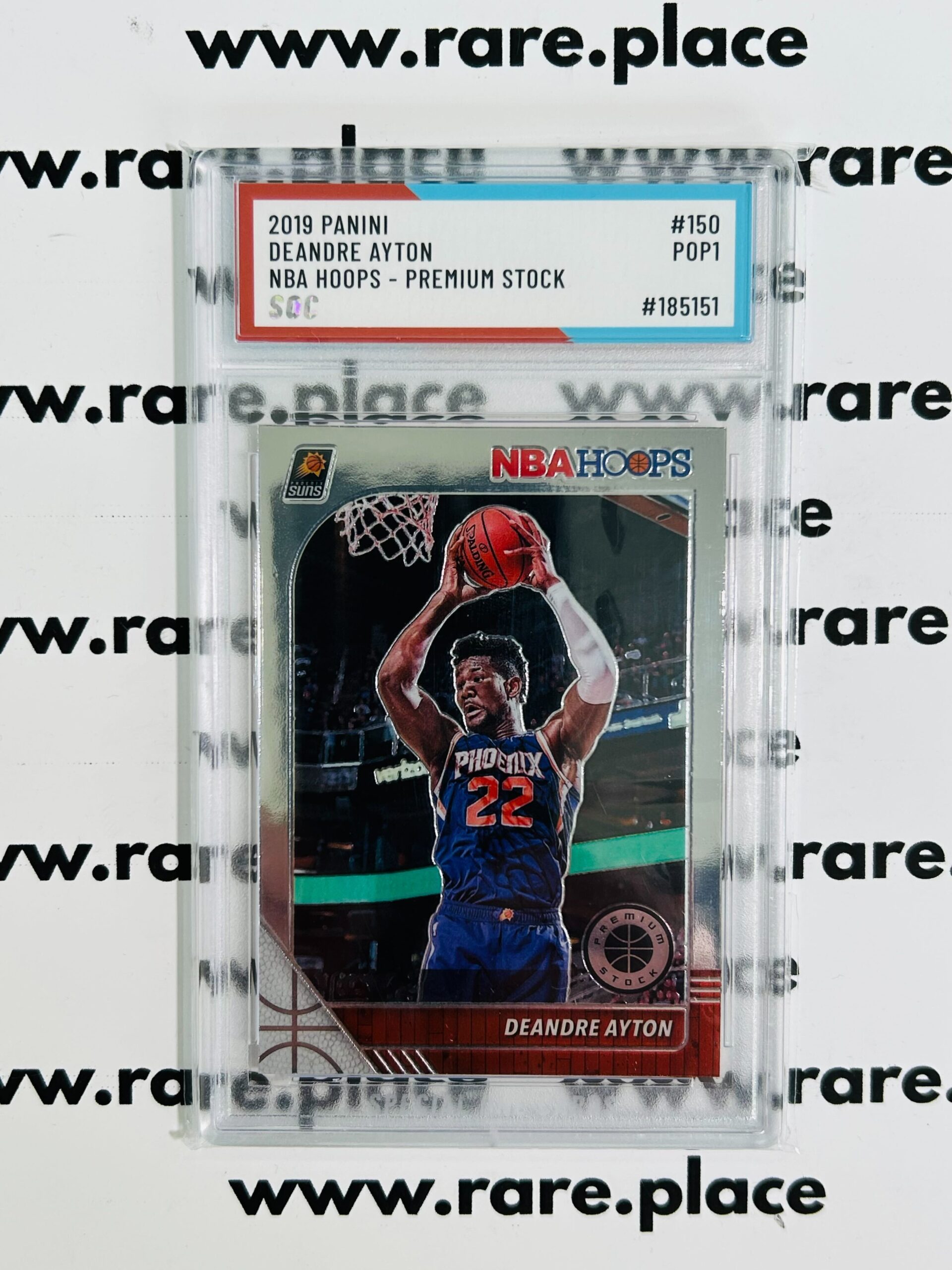 2019 Panini Deandre Ayton Hoops Premium Stock Basketball #150 SOC POP1