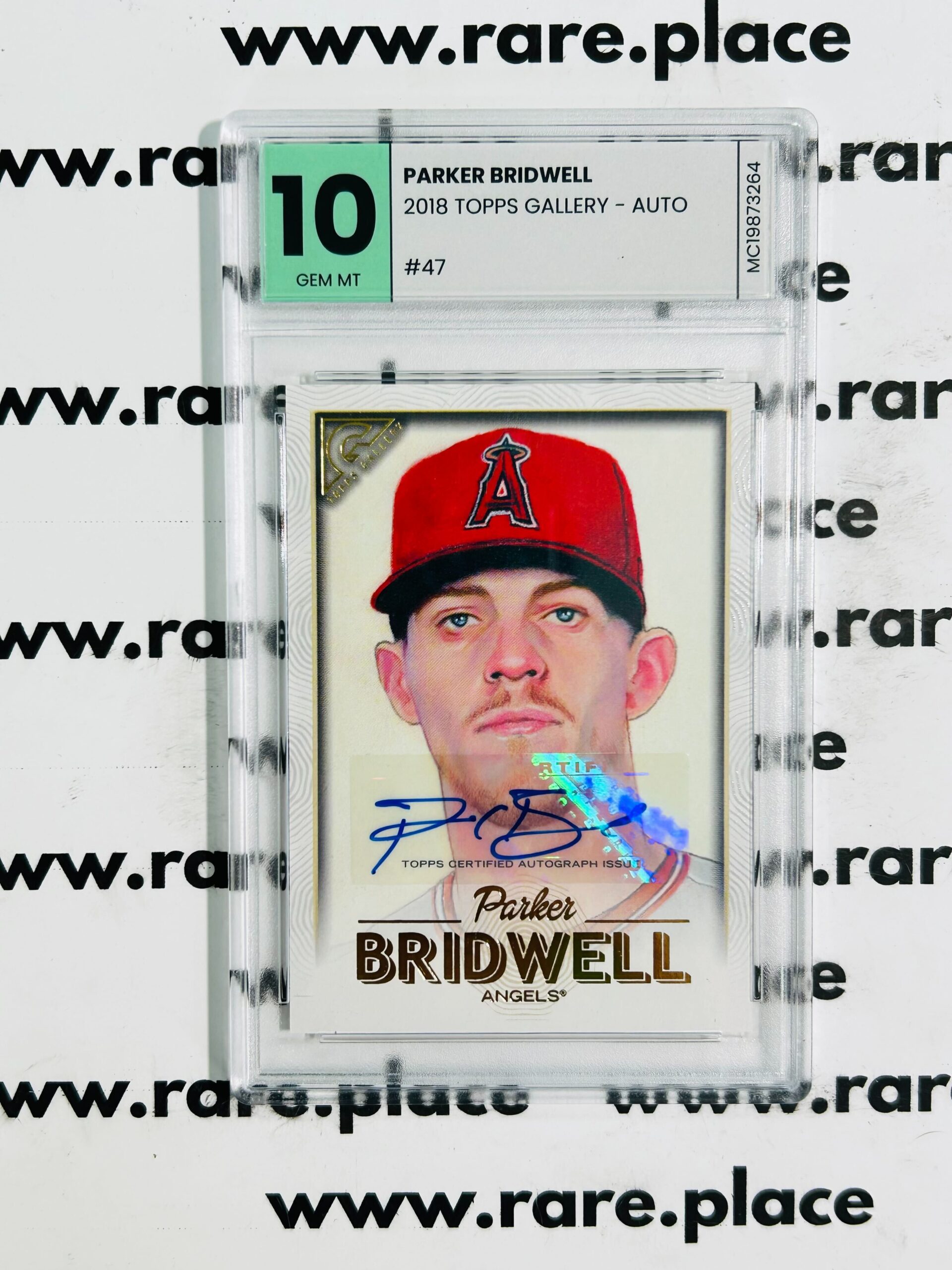 2018 Topps Gallery - Auto Parker Bridwell #47 GEM MT 10