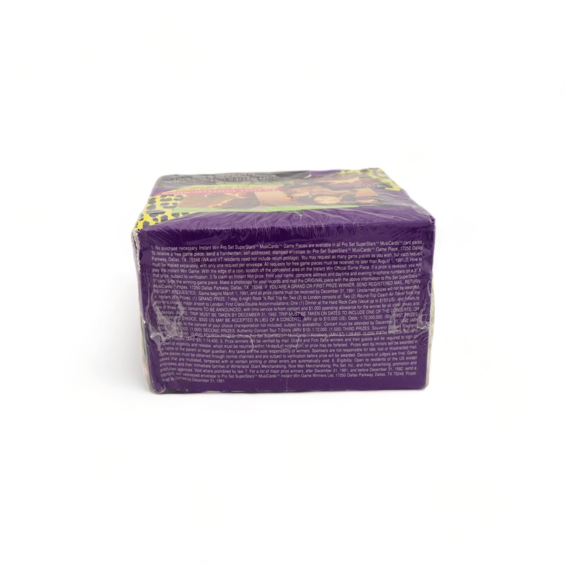 1991 PRO SET Super Stars Musicards Trading Cards Factory Sealed Wax Box - Image 3