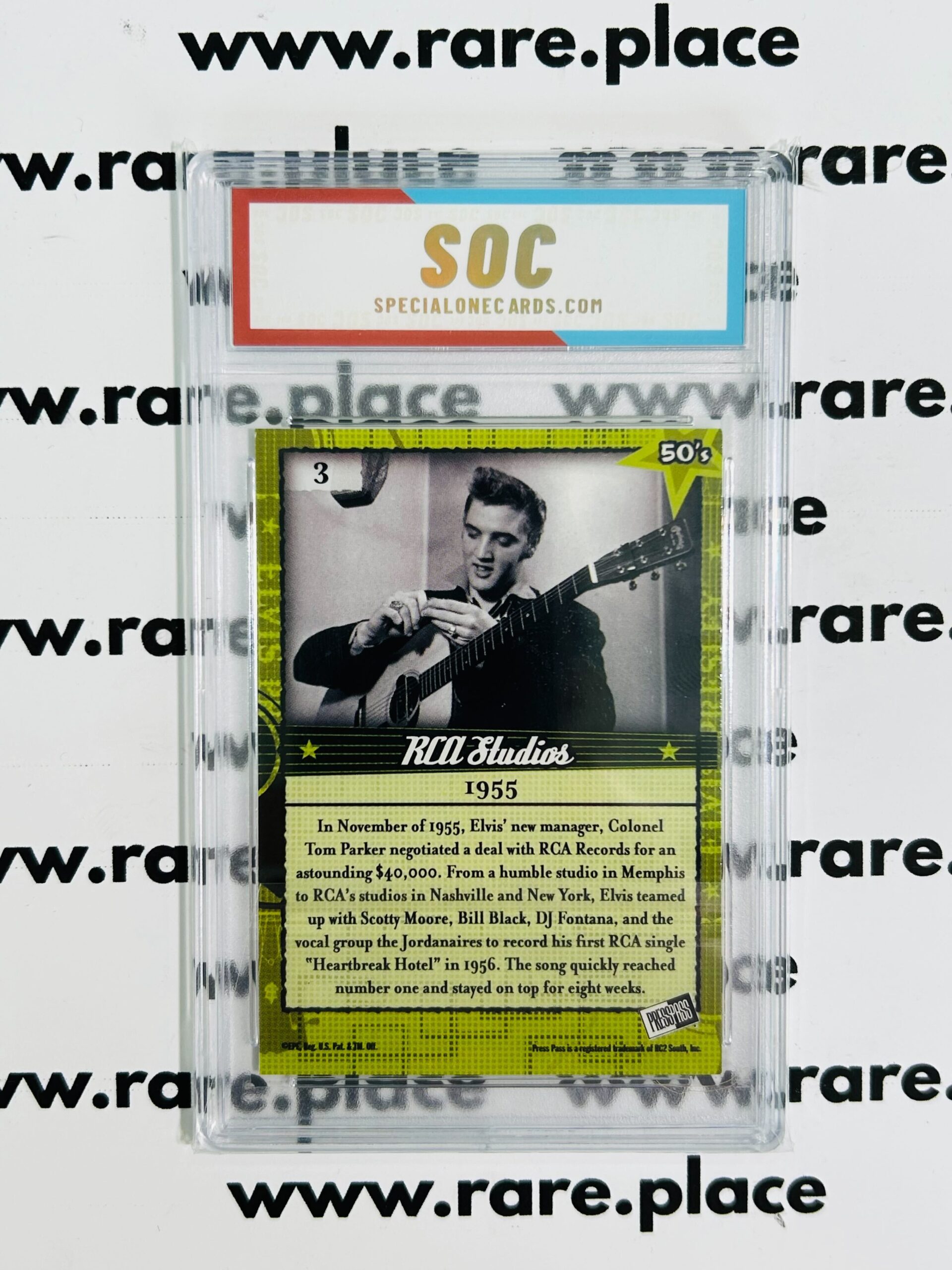 2006 Press Pass RCA Studios Elvis Lives #3 SOC POP1 - Image 2