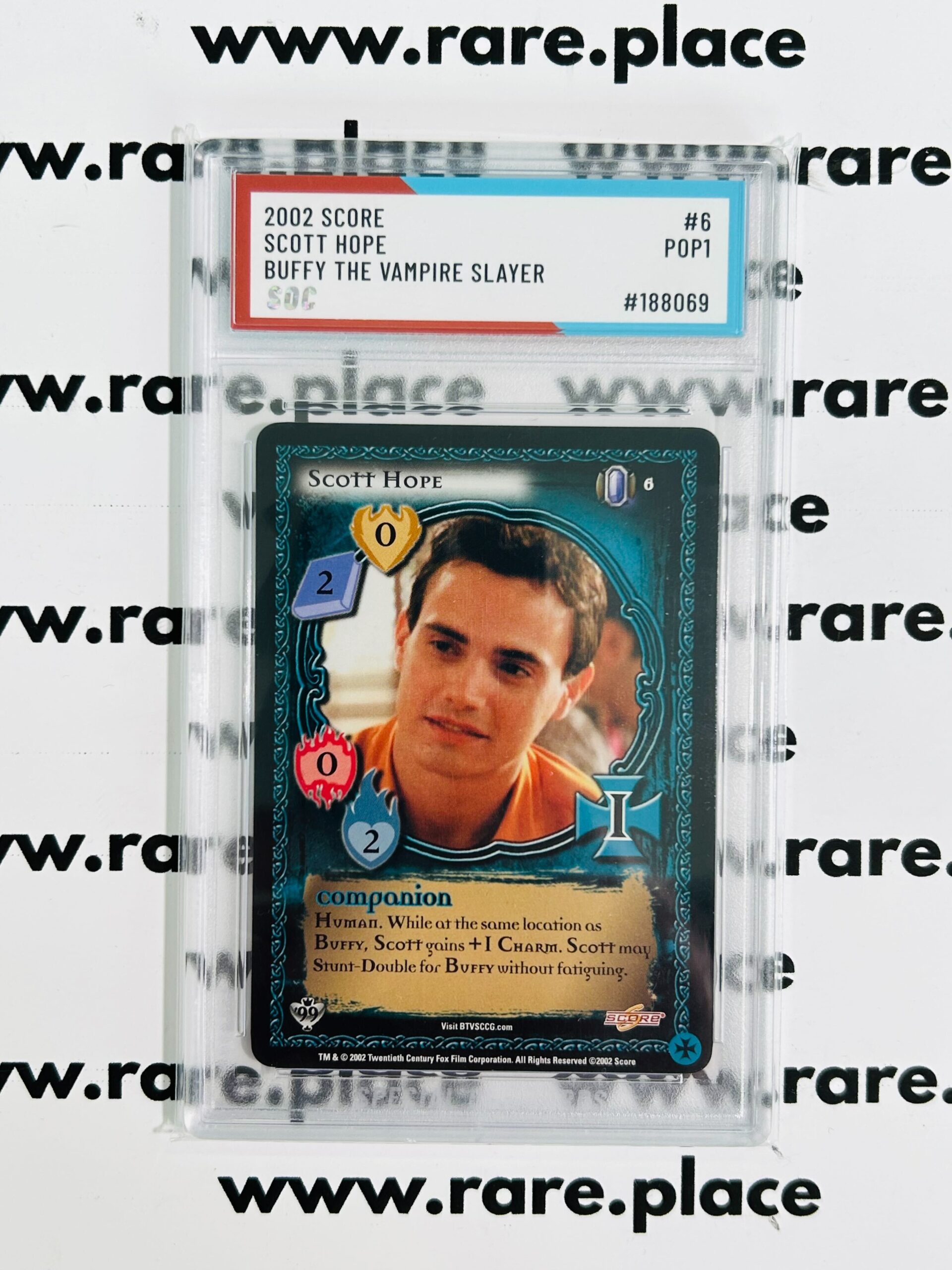2002 Score Scott Hope Buffy The Vampire Slayer #6 SOC POP1