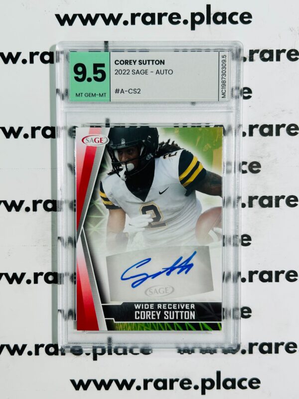 2022 Sage - Auto Corey Sutton #A-CS2 MT-GEM MT 9.5