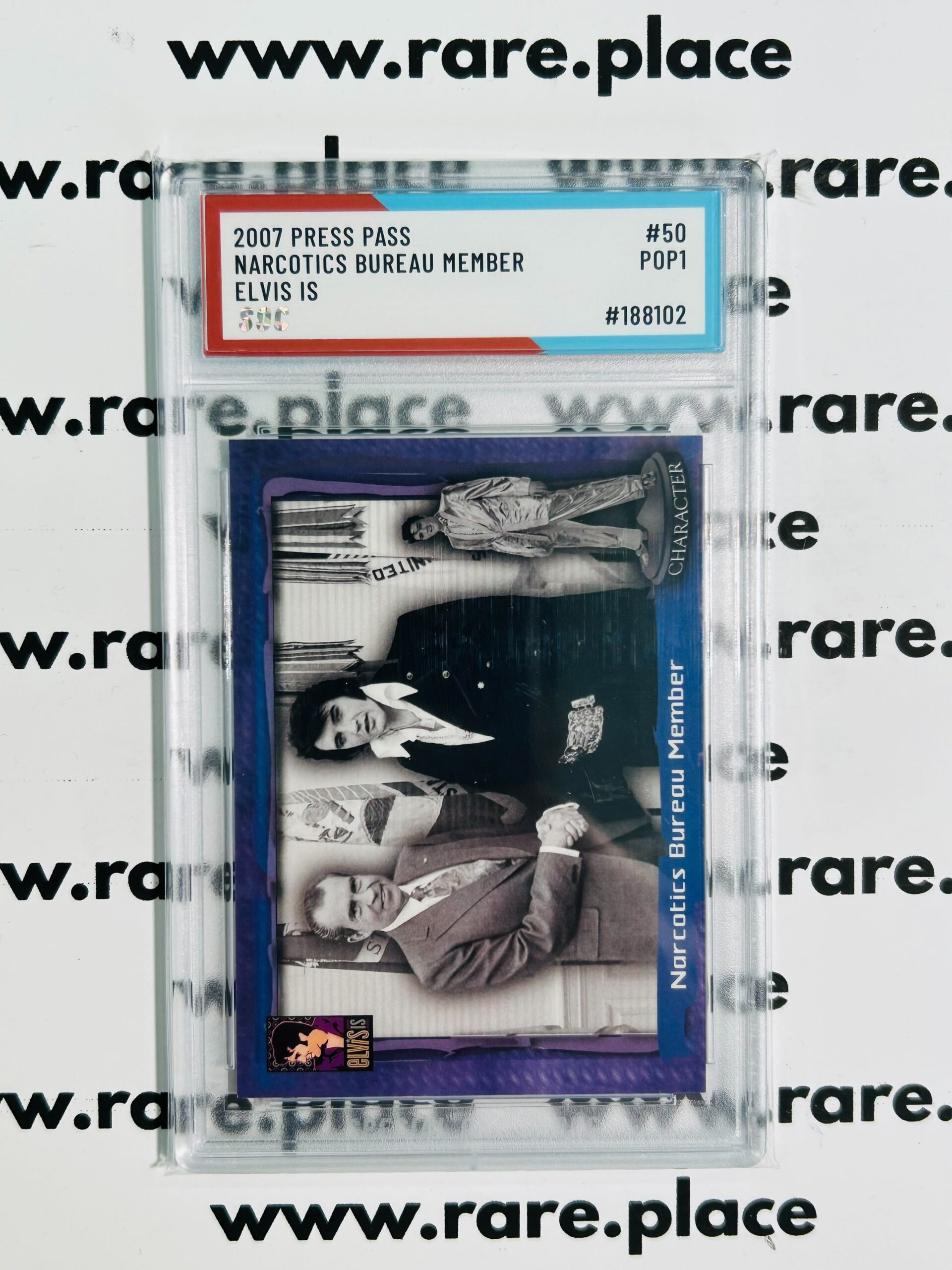 2007 Press Pass Narcotics Bureau Member Elvis Is #50 SOC POP1