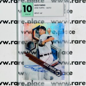 2018 Topps - Auto Alex Faedo #PHT-AF GEM MT 10