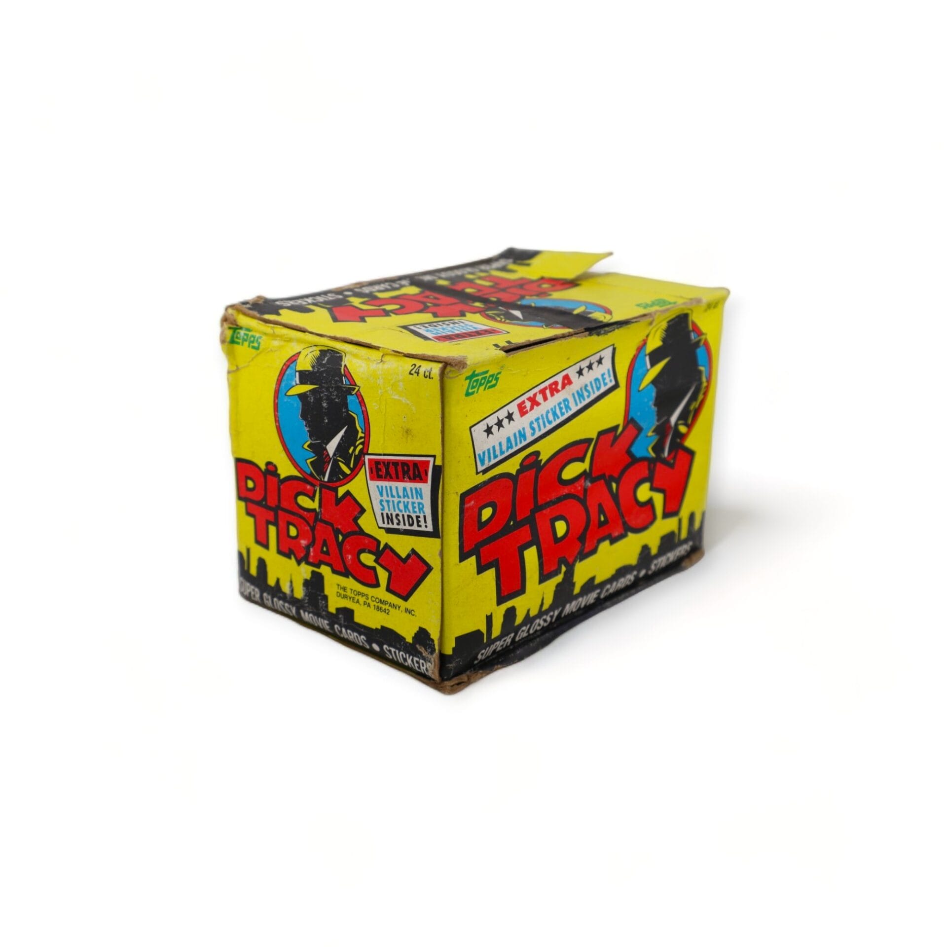 1990 Dick Tracy Super Glossy Movie Card Box (24 Packs) Wax Sealed Box TOPPS - Image 3