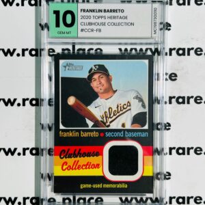 2020 Topps Heritage Franklin Barreto Clubhouse Collection #CCR-FB GEM MT 10