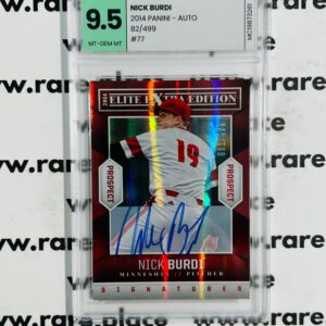 2014 Panini - Auto Nick Burdi Elite Extra Edition Baseball #77 MT-GEM MT 9.5