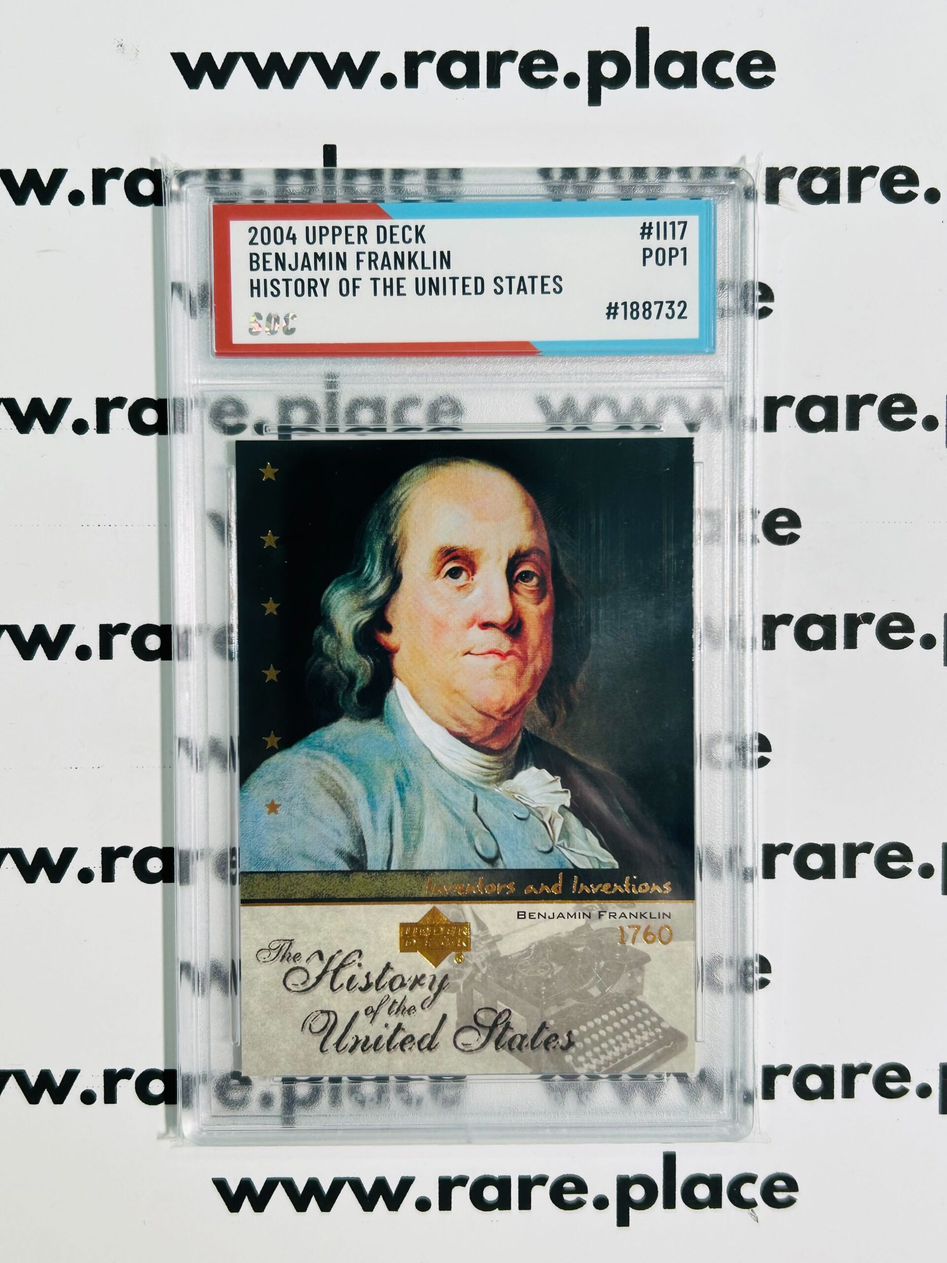 2004 Upper Deck Benjamin Franklin History Of The United States #II17 SOC POP1