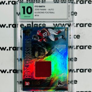 2018 Panini - Auto Ito Smith Illusions Football #114 GEM MT 10