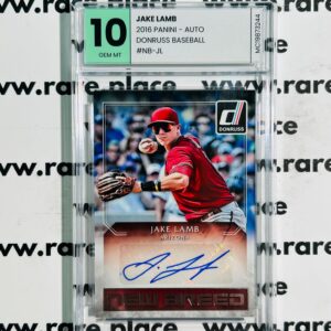 2016 Panini - Auto Jake Lamb Donruss Baseball #NB-JL GEM MT 10