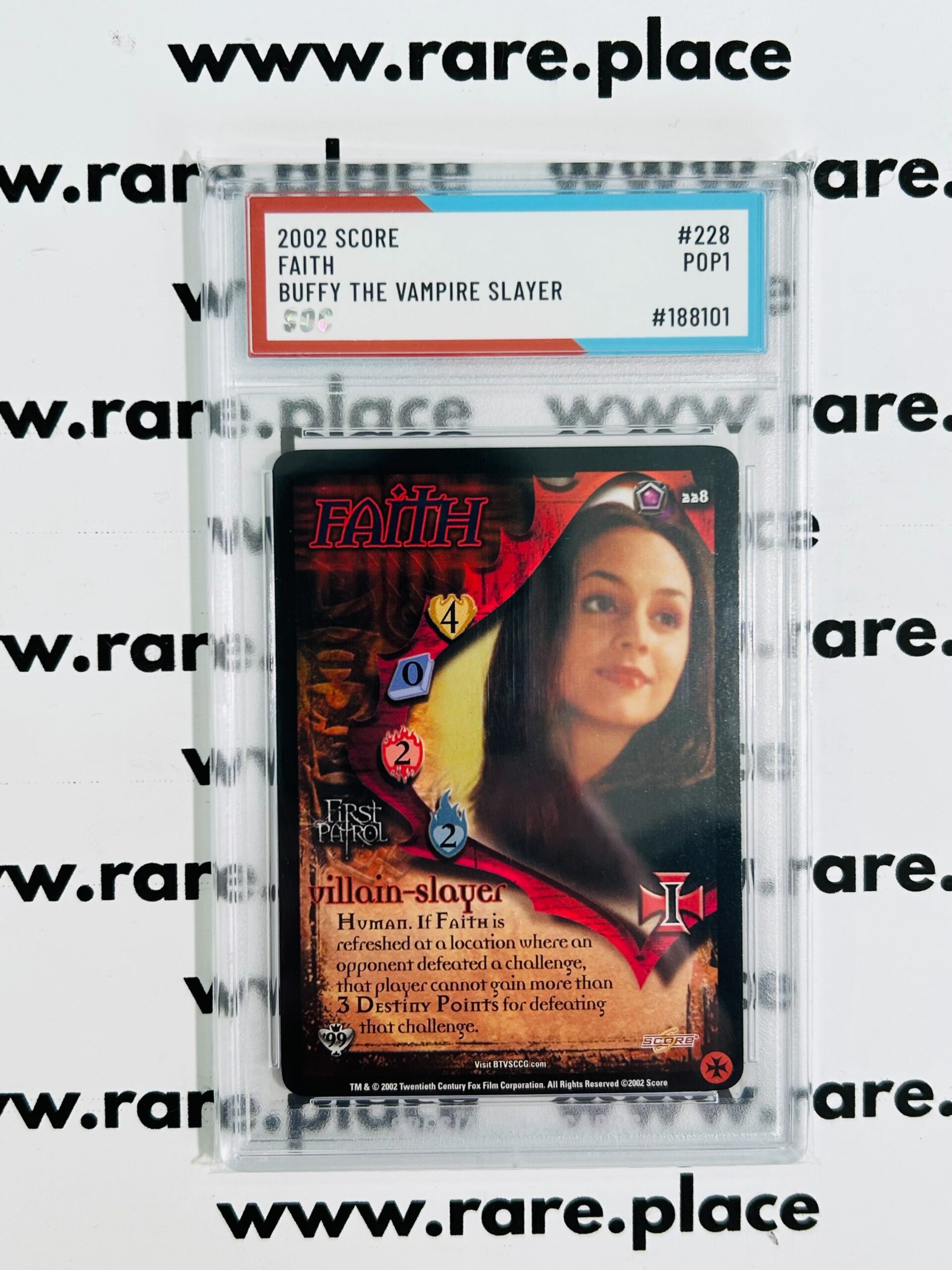 2002 Score Faith Buffy The Vampire Slayer #228 SOC POP1