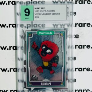 2025 Topps Chrome Alert Ape Veefriends First Chrome #28 MINT 9