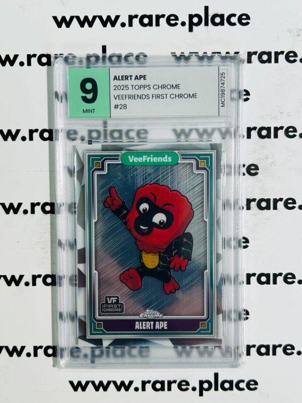 2025 Topps Chrome Alert Ape Veefriends First Chrome #28 MINT 9