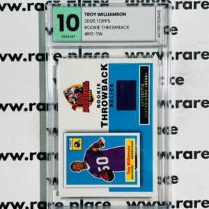 2005 Topps Troy Williamson Rookie Throwback #RT-TW GEM MT 10
