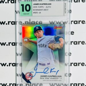 2015 Topps - Auto James Kaprielian Bowman's Best #B15-JK GEM MT 10