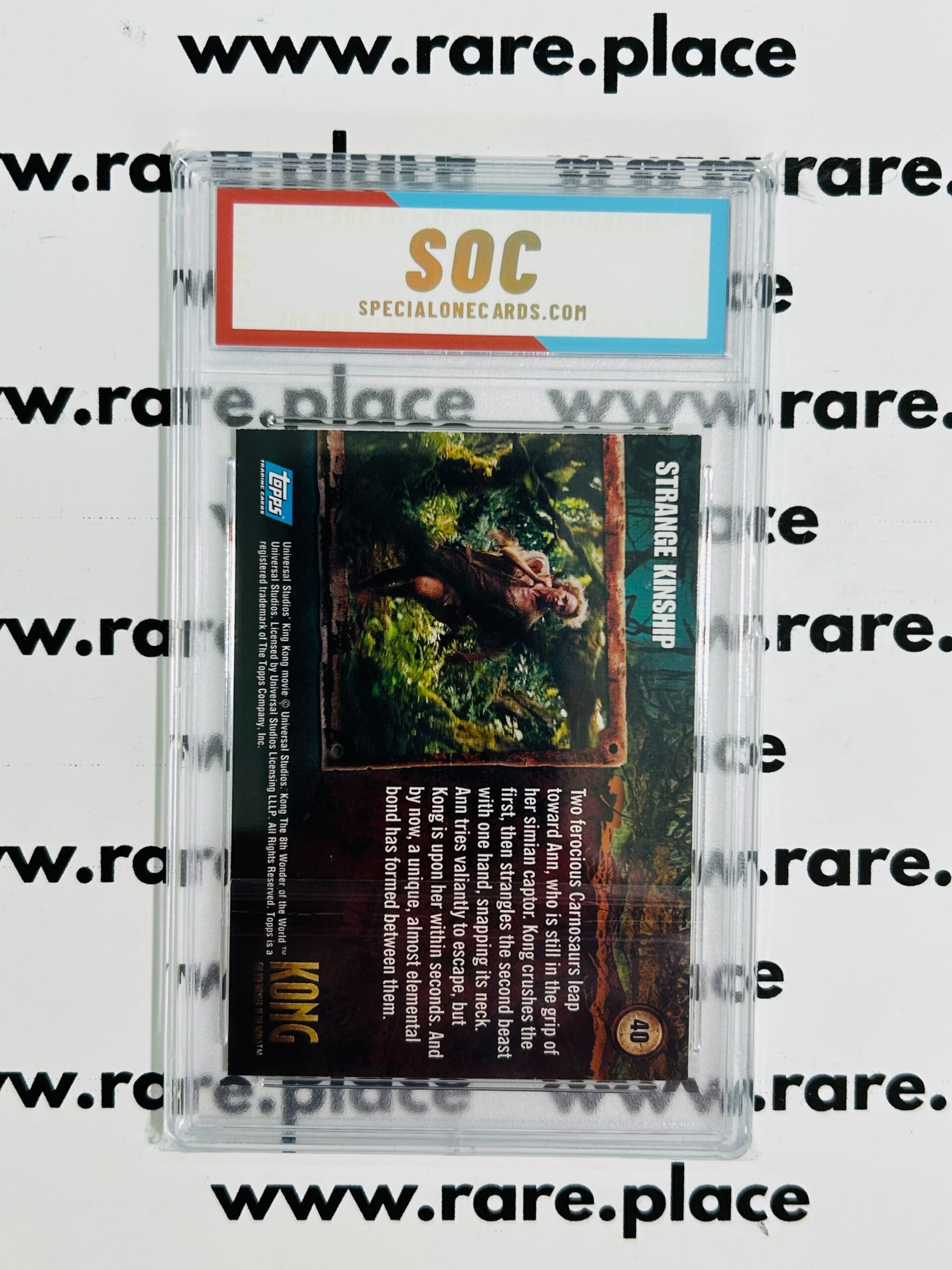 2005 Topps Strange Kinship King Kong #40 SOC POP1 - Image 2