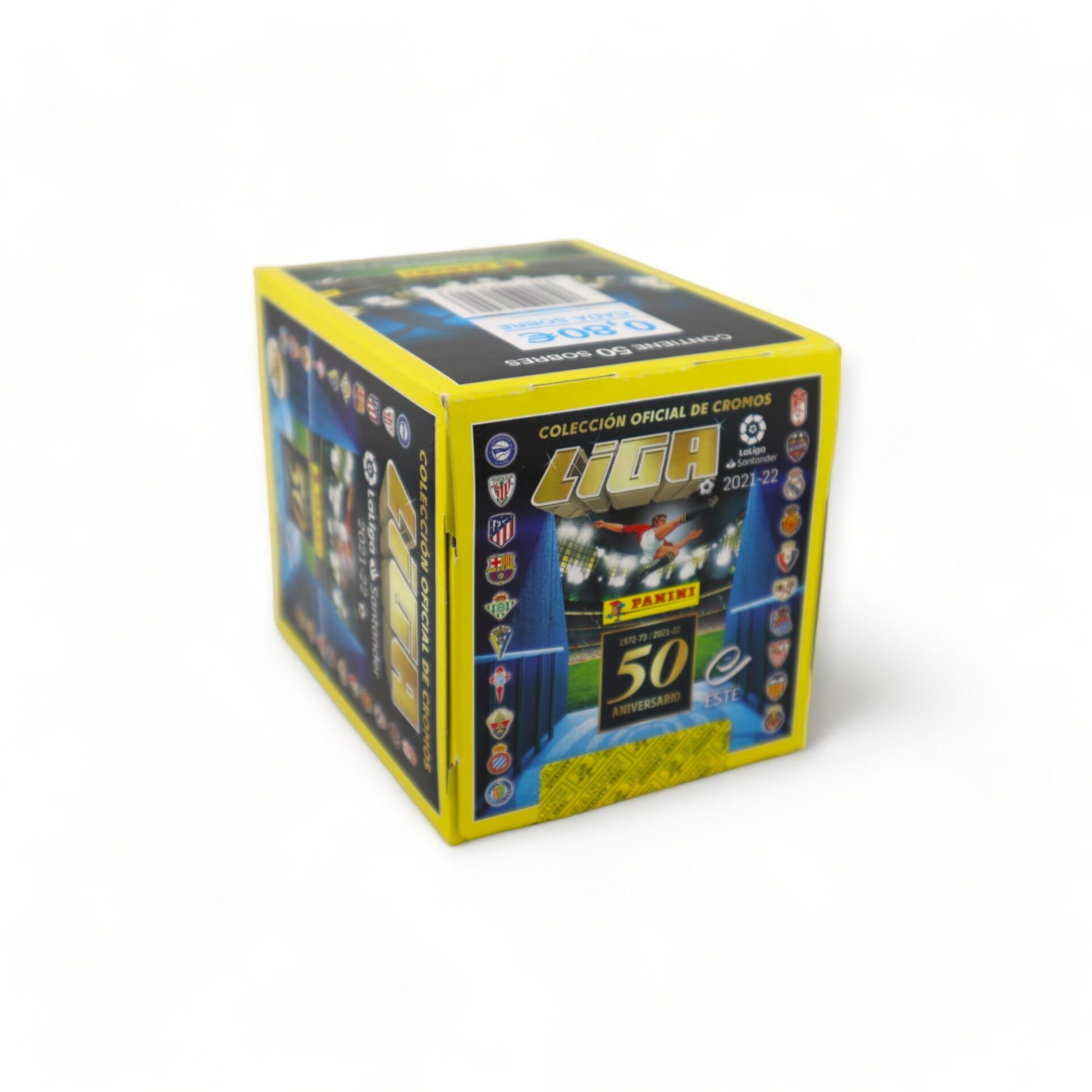 2021 La Liga Santander Coleção Oficial de Cromos 50 Aniversario Wax Sealed Box PANINI - Image 3