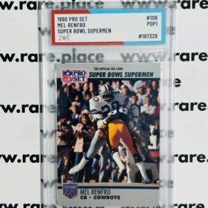 1990 Pro Set Mel Renfro Super Bowl Supermen #106 SOC POP1