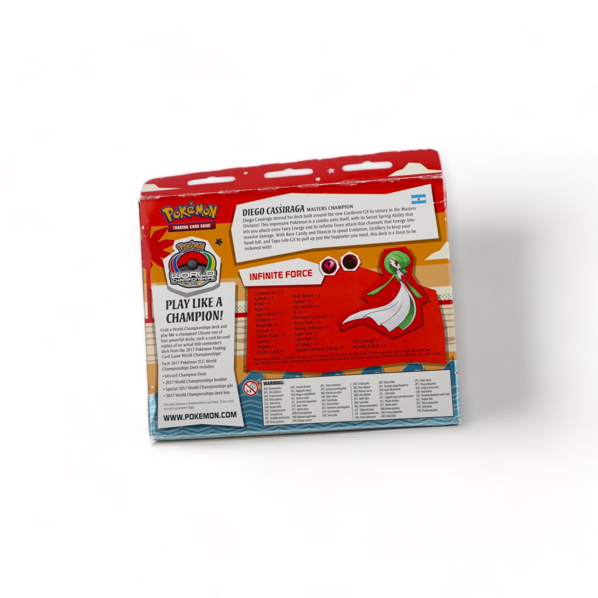 2017 POKÉMON World Championships Deck (Diego Cassiraga, Infinite Force) Wax Sealed Box - Image 2