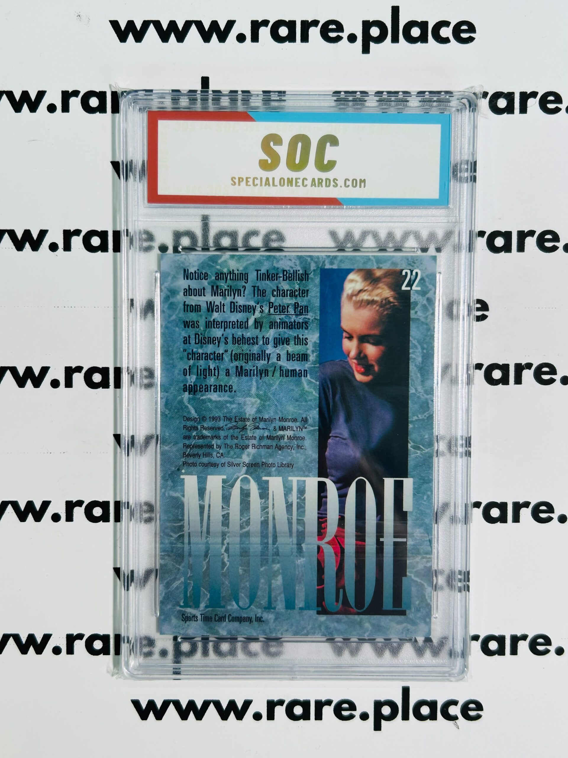 1993 Sports Time Marilyn Monroe #22 SOC POP1 - Image 2