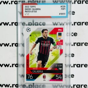 2022 Topps Davide Calabria Match Attax #329 SOC POP 1