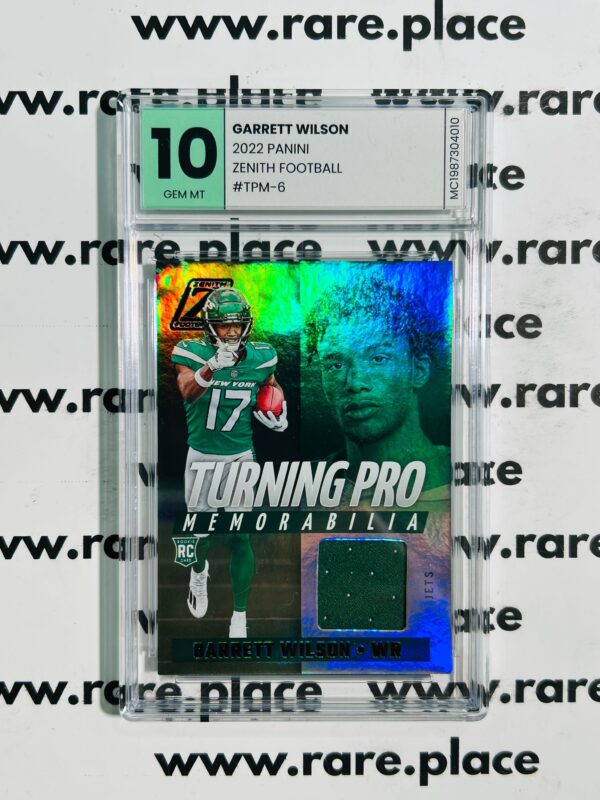 2022 Panini Garrett Wilson Zenith Football #TPM-6 GEM MT 10