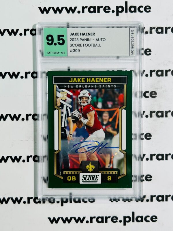 2023 Panini - Auto Jake Haener Score Football #309 MT-GEM MT 9.5