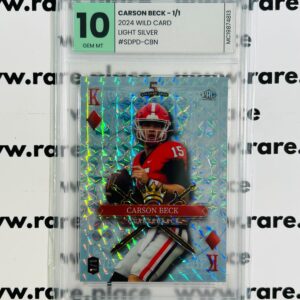 2024 Wild Card Carson Beck 1/1 #SDPD-CBN GEM MT 10