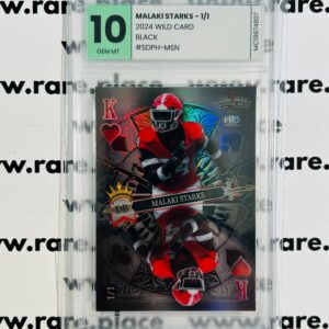 2024 Wild Card Malaki Starks 1/1 #SDPD-WHN GEM MT 10