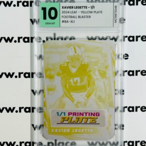 2024 Pro Set Xavier Legette 1/1 Football Blaster #BA-XL1 GEM MT 10 - Yellow Plate
