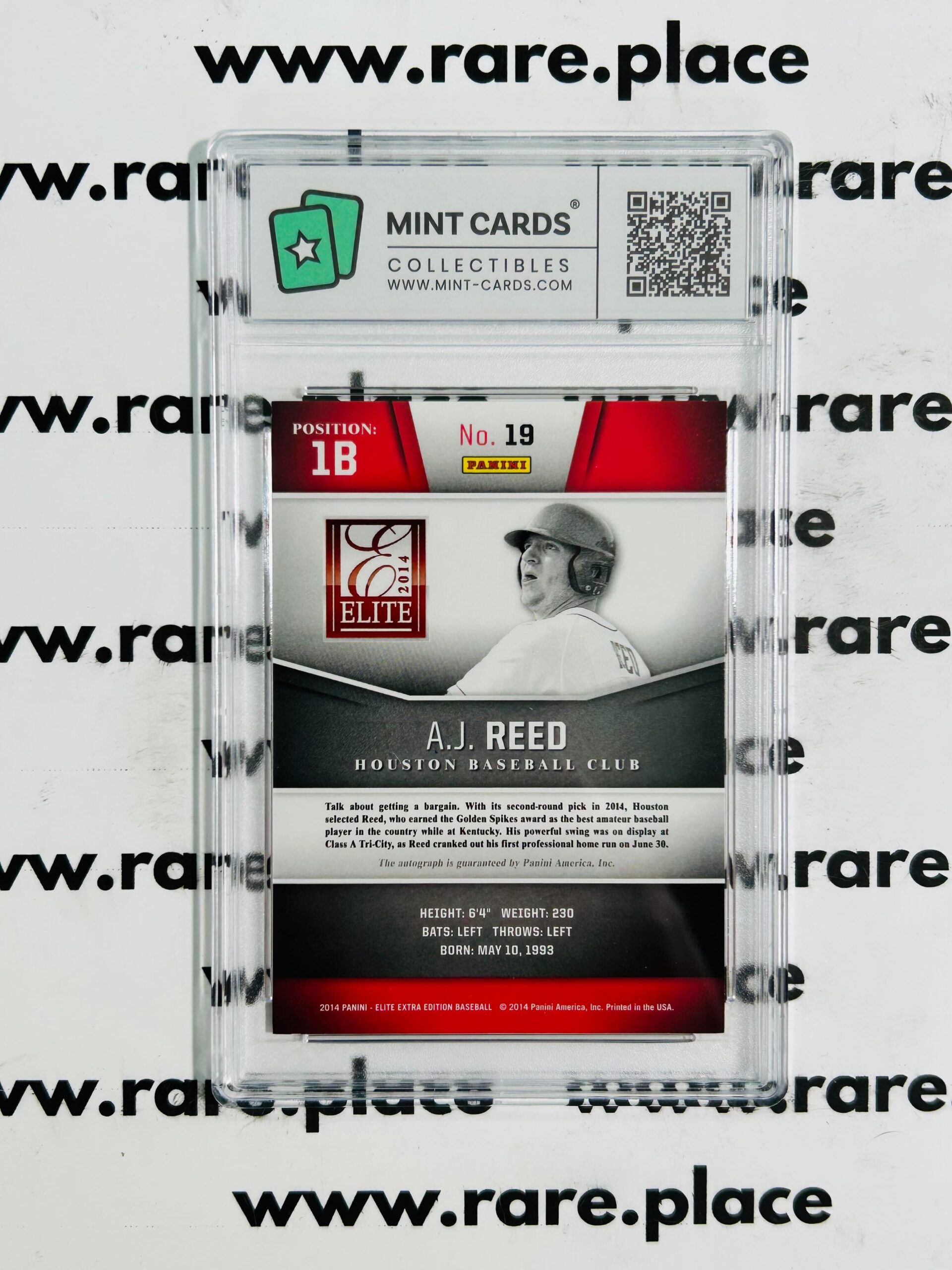 2014 Panini - Auto A.J. Reed Elite Extra Edition Baseball #19 GEM MT 10 - Image 2