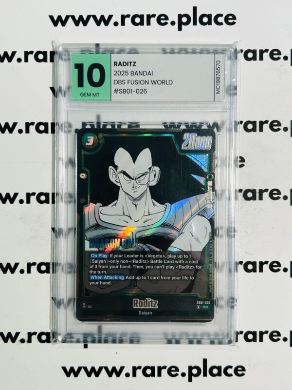 2025 Bandai Raditz DBS Fusion World #SB01-026 GEM MINT 10