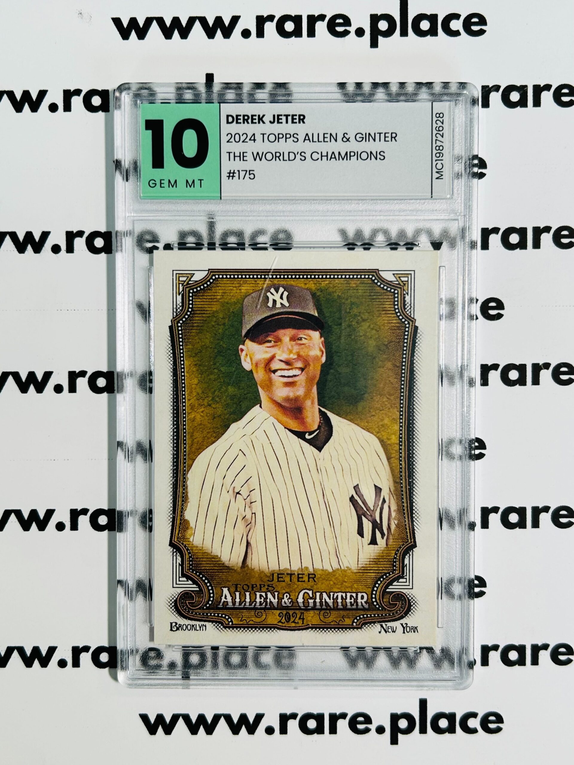 2024 Topps Allen & Ginter Derek Jeter The World's Champions #175 GEM MT 10