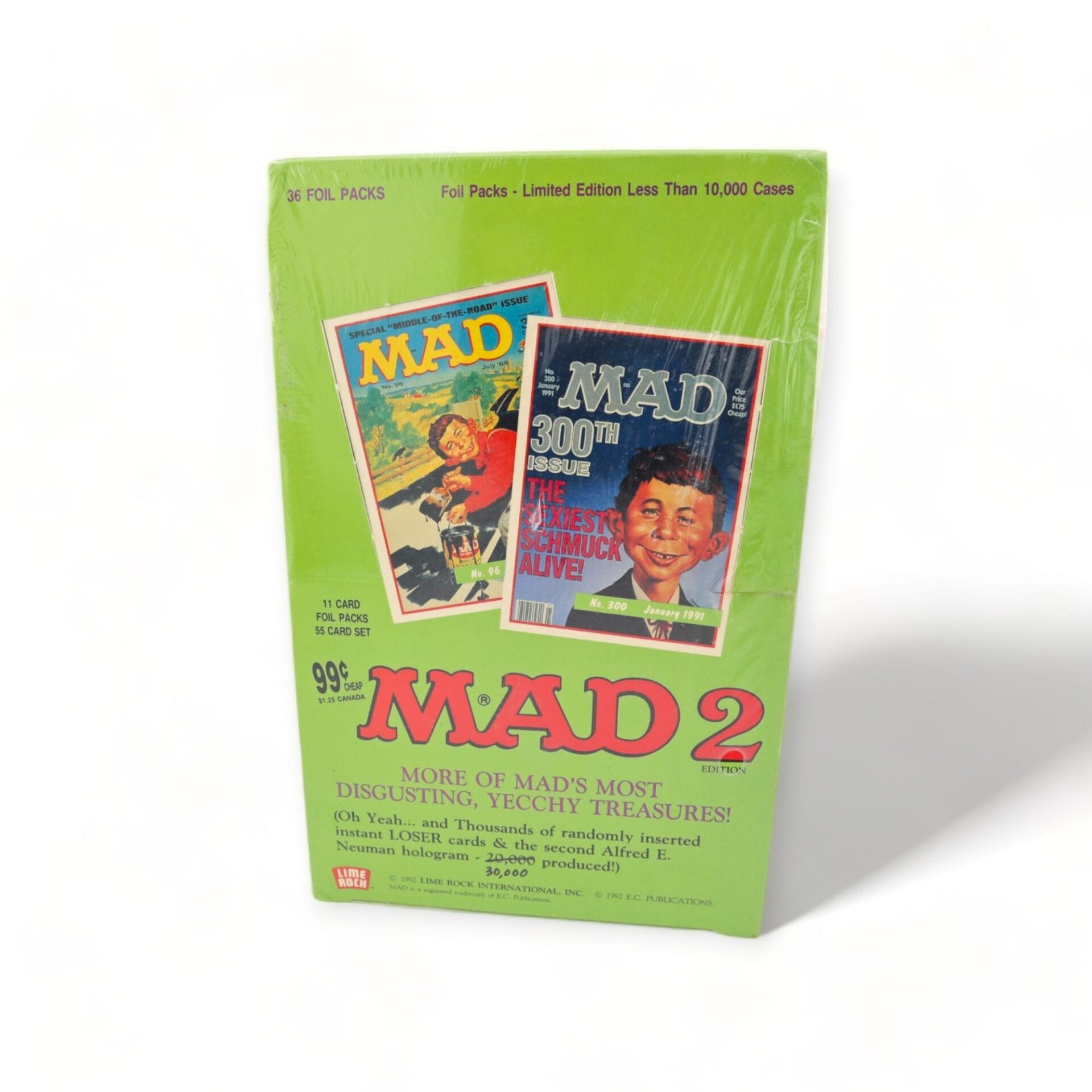 1992 Mad 2 Edition 36 Foil Packs Limited Edition Wax Sealed Box LIME ROCK