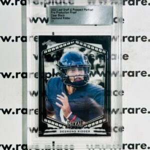 2022 Leaf Draft Desmond Ridder Pre-Production Proof 1/1