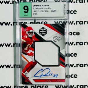 2021 Panini - Auto Cornell Powell Limited Football #182 MINT 9