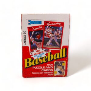 1990 Donruss Baseball Puzzle & Cards Wax Sealed Box LEAF