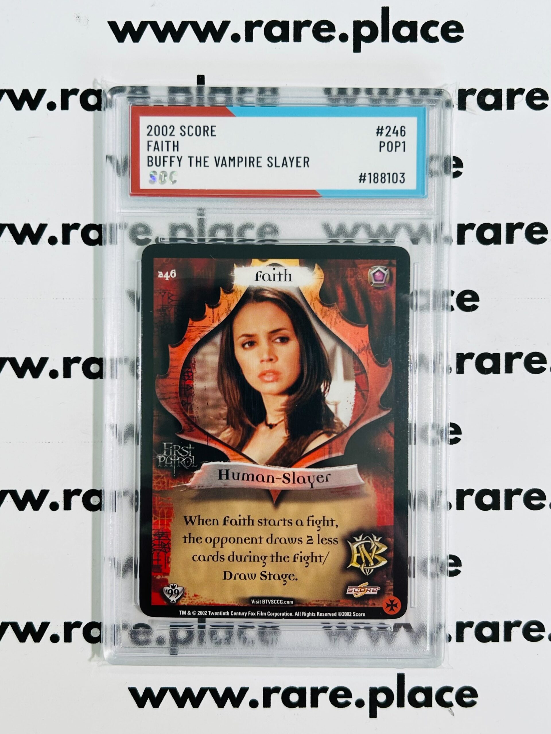 2002 Score Faith Buffy The Vampire Slayer #246 SOC POP1