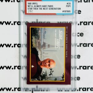 1991 Impel We'll Always Have Paris Star Trek The Next Generation #30 SOC POP1