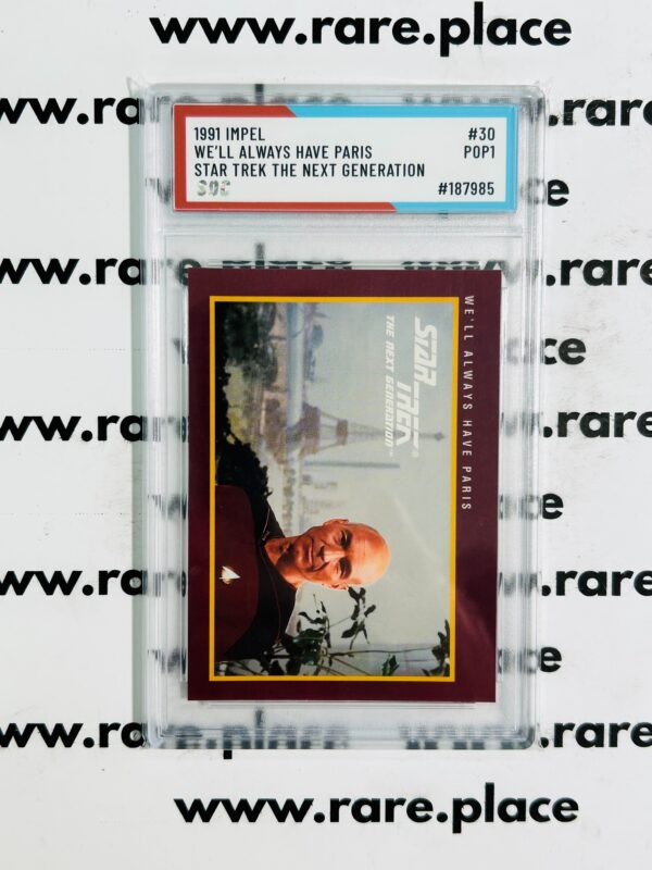 1991 Impel We'll Always Have Paris Star Trek The Next Generation #30 SOC POP1