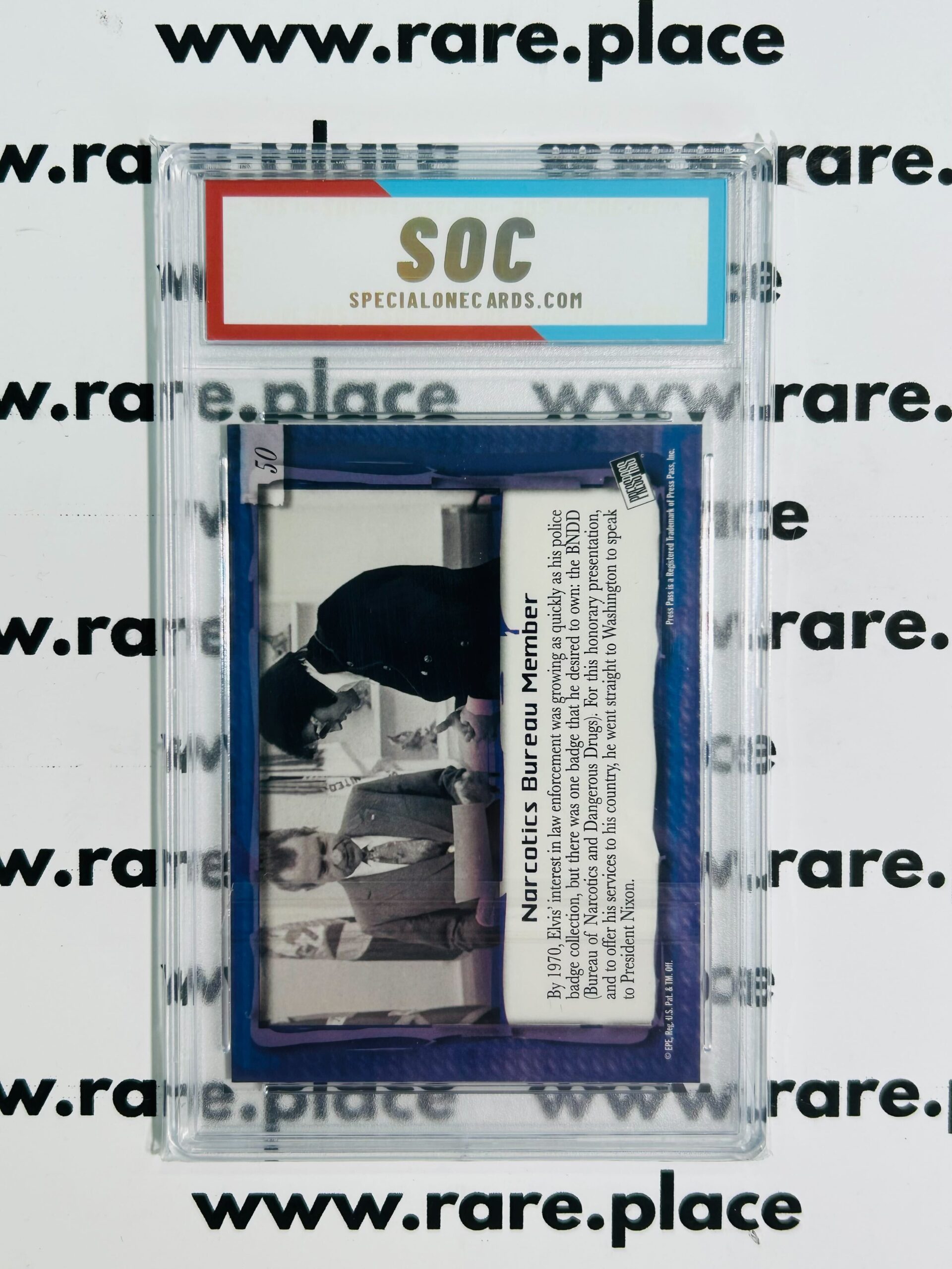 2007 Press Pass Narcotics Bureau Member Elvis Is #50 SOC POP1 - Image 2