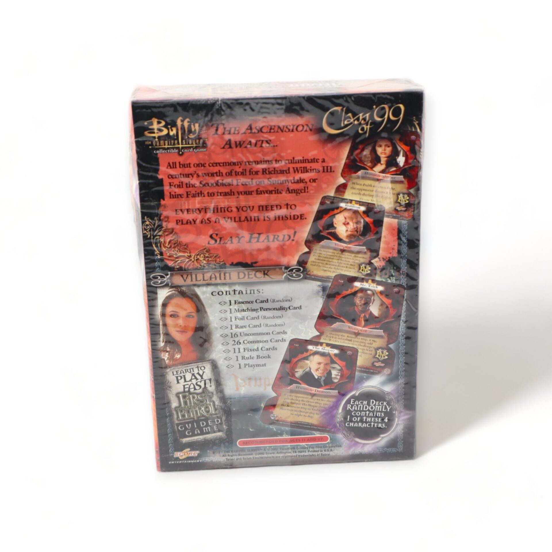 2002 Buffy The Vampire Slayer Class Of '99 Card Game- Wax Sealed Box SCORE - Image 3